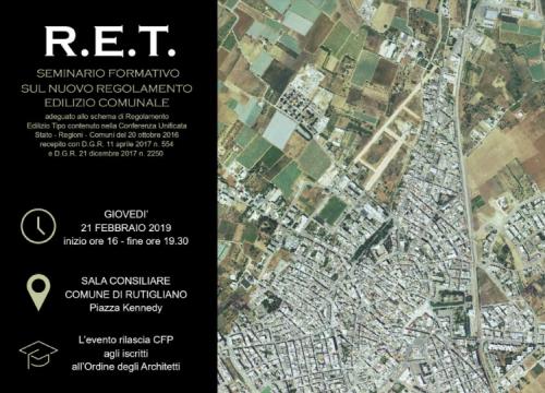 R.E.T. Nuovo Regolamento Comunale