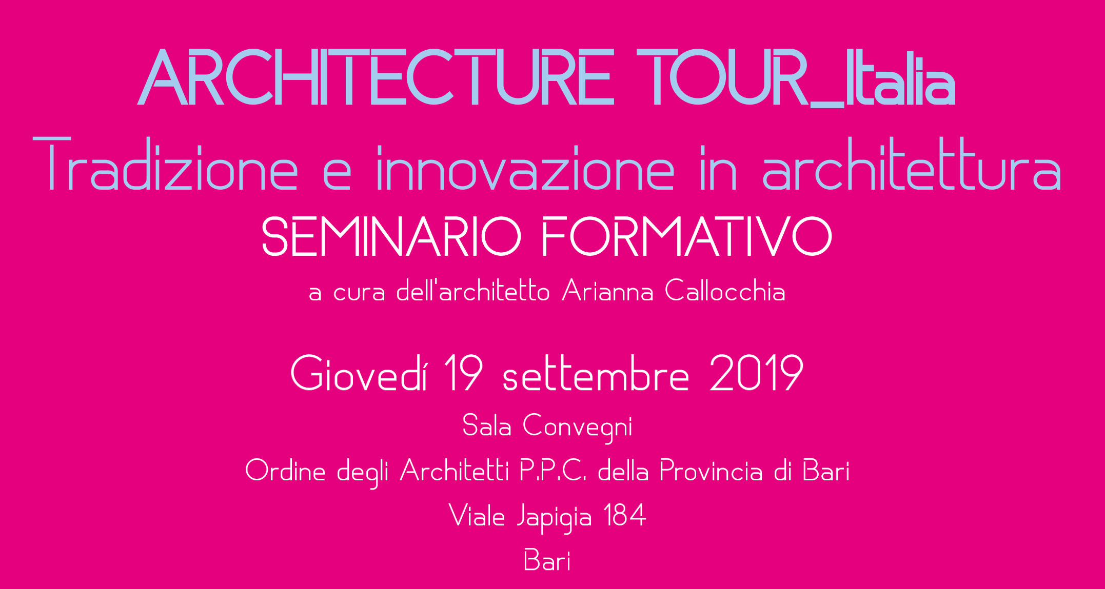 Architecture Tour - Tradizione e innovazione in architettura