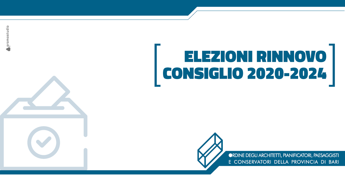 ELEZIONI DEL CONSIGLIO DELL'ORDINE PER IL QUADRIENNIO 2020-2024.