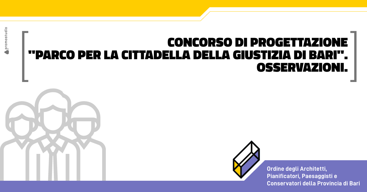 CONCORSO DI PROGETTAZIONE 